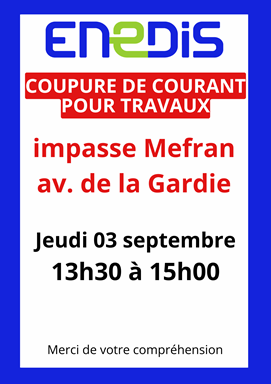 Coupure de courant